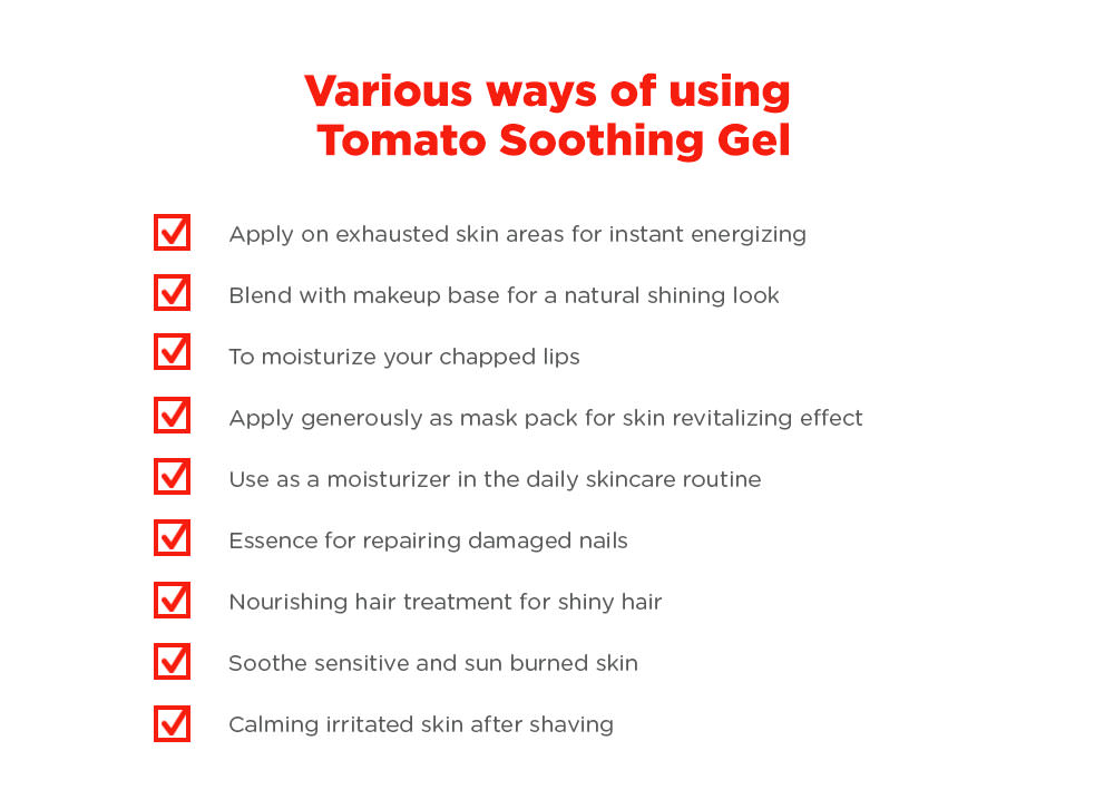 EVERLY Vitalize & Hydrate Tomato Soothing Gel 99% 300ml